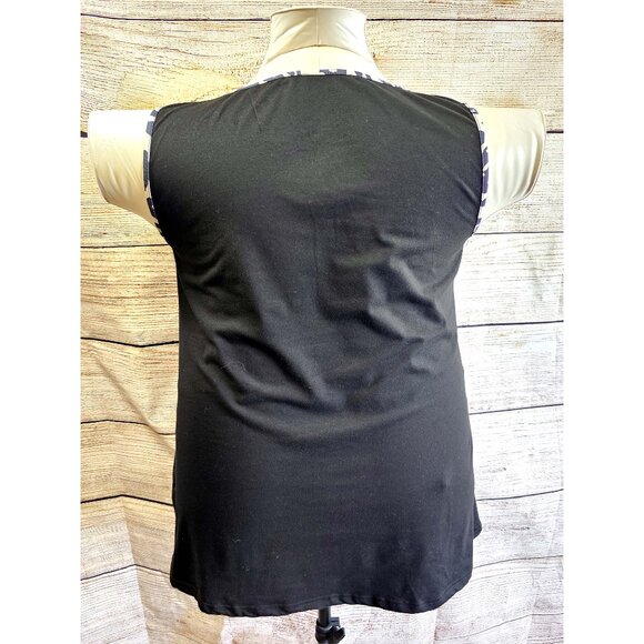 Boture Curve Sleeveless Leopard Animal Print Flowy Top (3XL) - Picture 2 of 9